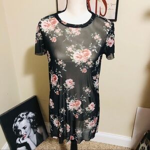 Full Tilt Floral Sheer Top